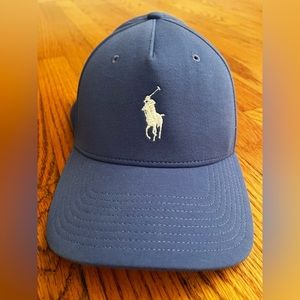 Ralph Lauren Polo Blue Ponte Ball Cap. One Size.